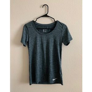 Nike Gray Dri-Fit Short Sleeve Athletic Top